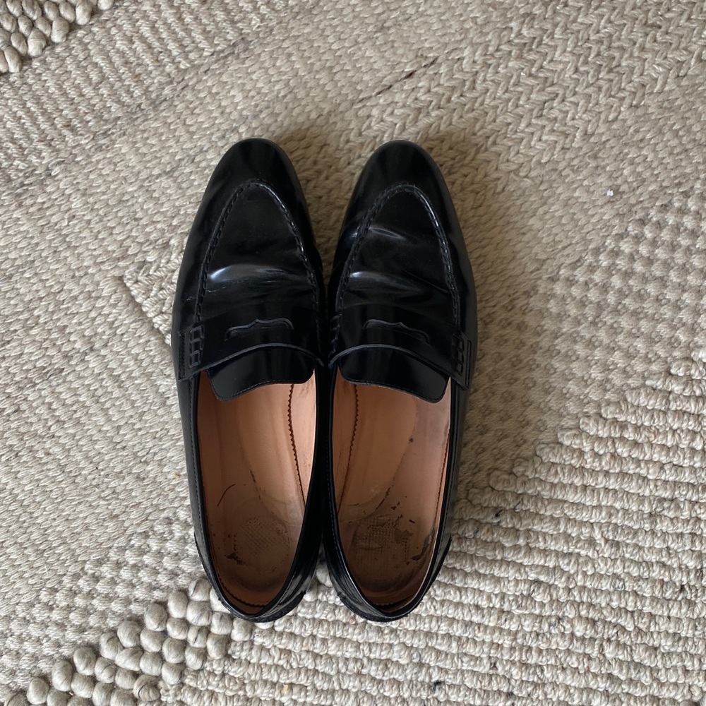 J. Crew Academy penny loafers (Black Patent Leather) - Picture 2 of 6